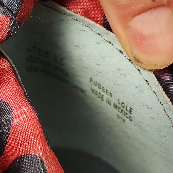 Betsey Johnson Blue Leather Ruffle Ankle Boots Litz Boho Cottagecore Moto size 9 - Picture 6 of 8